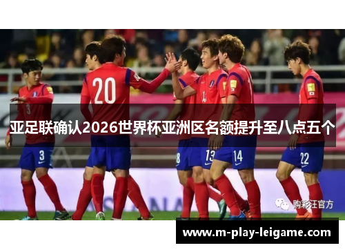 亚足联确认2026世界杯亚洲区名额提升至八点五个
